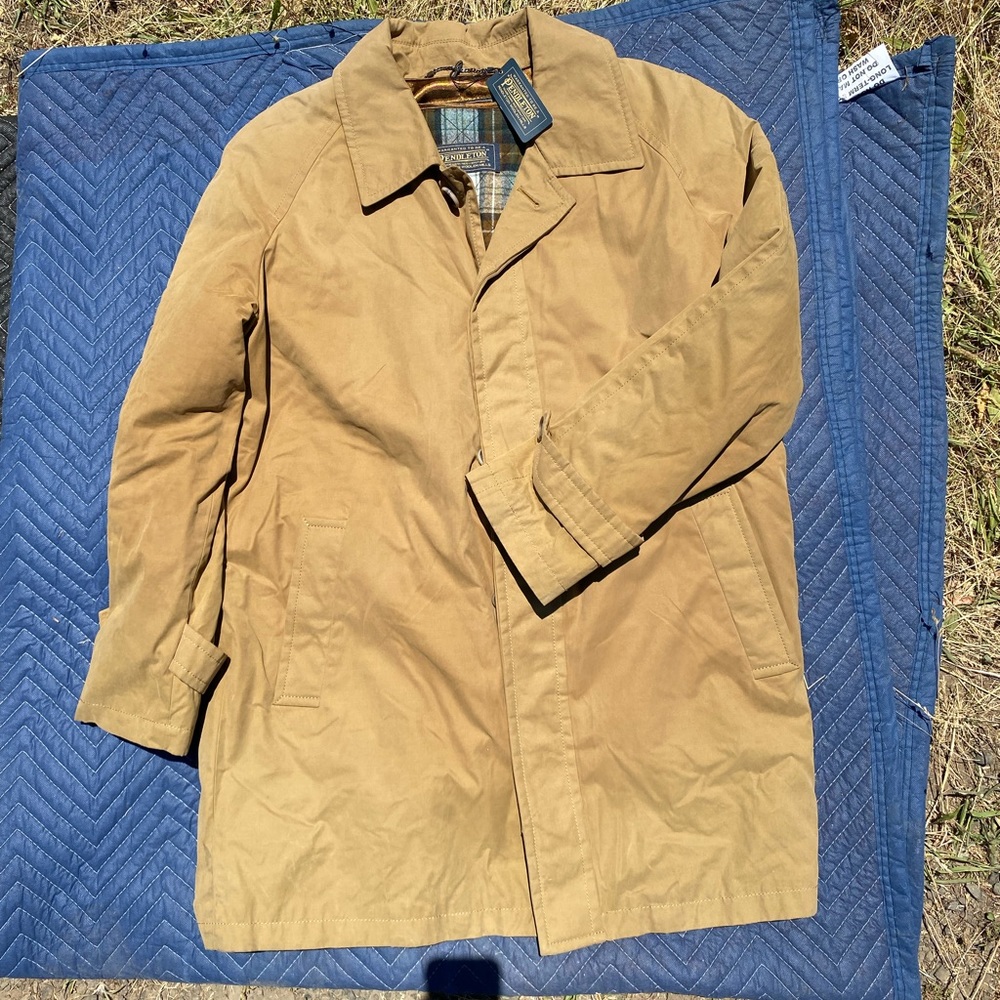 Men’s Large Pendleton Lined Overcoat NWT